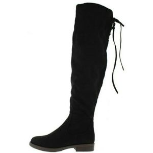 🆕 BLACK over the knee lace up boot